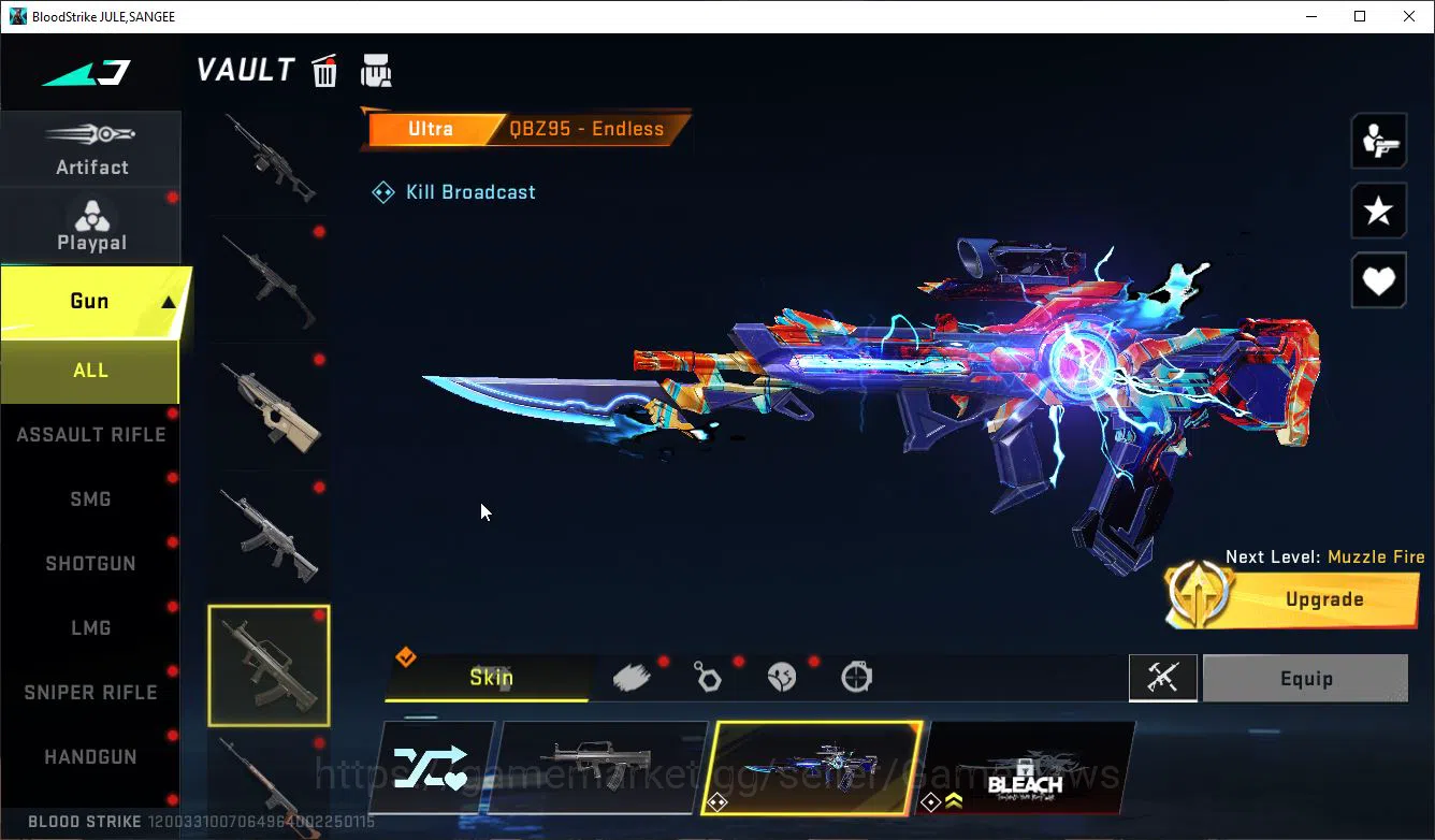 Blood Strike Accounts ASIA|1 ETERNAL MELE KATAR|6 ULTRA[Ethan,VAL,Vector image 9