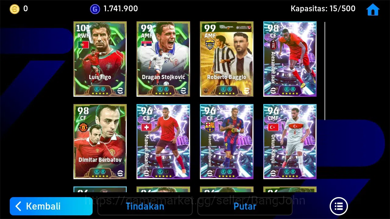 eFootball Accounts ANDROID|PW 3168|Epic L Figo, D Stojkovic| Bigtime  image 3