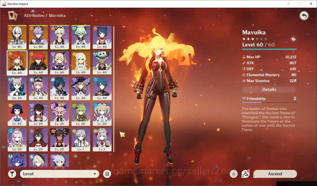 Genshin Impact Accounts ASIA|AR 48|3 Limited 5*CHAR (Mavuika,Arlechino, Du image 3