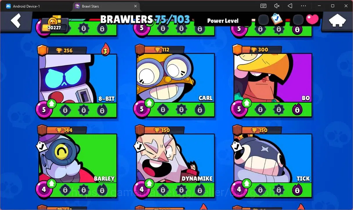 Brawl Stars Accounts Global |20227 Trophy|75 Brawler|14 Max Hypercharge image 10