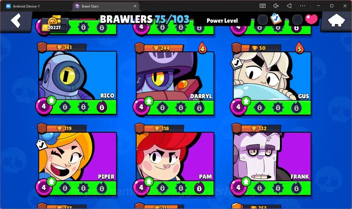 Brawl Stars Accounts Global |20227 Trophy|75 Brawler|14 Max Hypercharge image 11