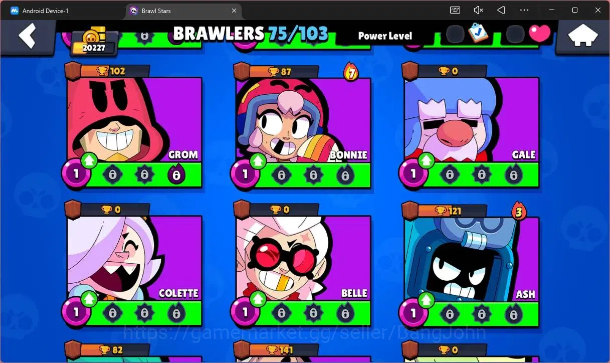 Brawl Stars Accounts Global |20227 Trophy|75 Brawler|14 Max Hypercharge image 13