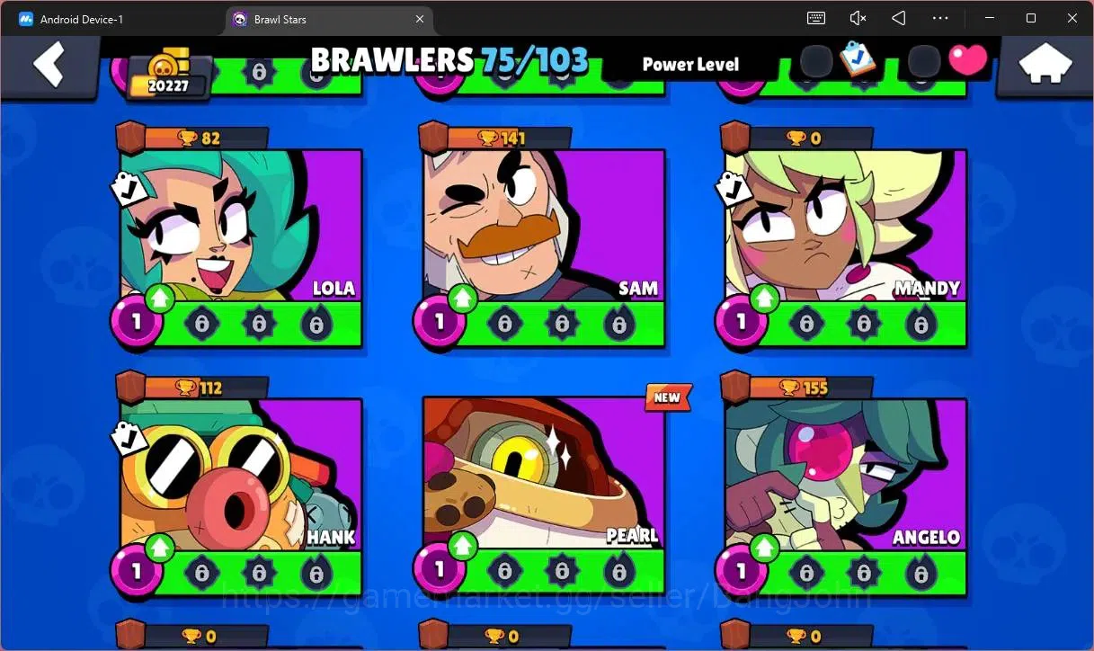 Brawl Stars Accounts Global |20227 Trophy|75 Brawler|14 Max Hypercharge image 14