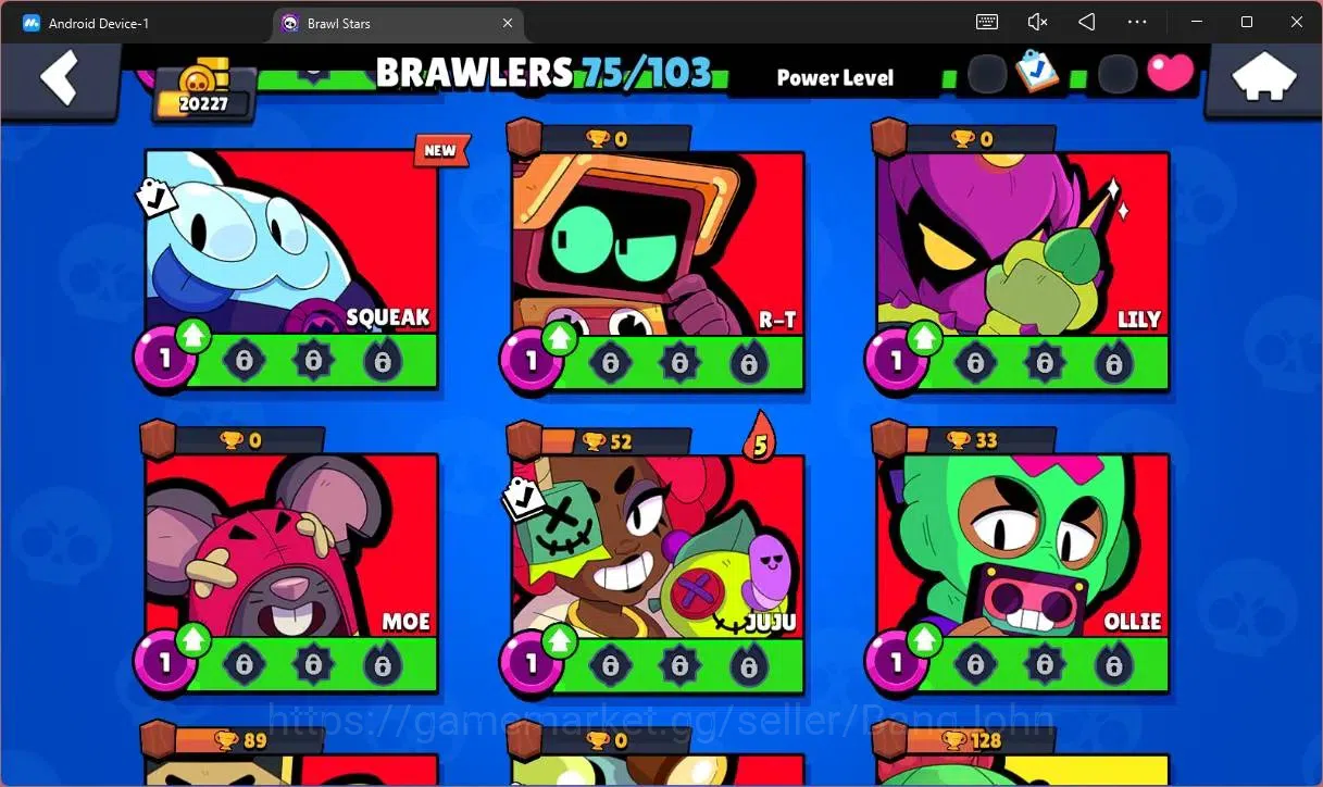 Brawl Stars Accounts Global |20227 Trophy|75 Brawler|14 Max Hypercharge image 16