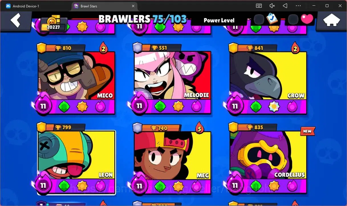 Brawl Stars Accounts Global |20227 Trophy|75 Brawler|14 Max Hypercharge image 6