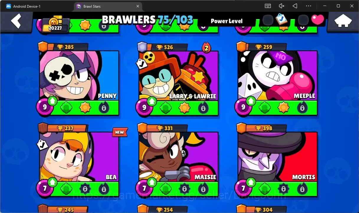 Brawl Stars Accounts Global |20227 Trophy|75 Brawler|14 Max Hypercharge image 8