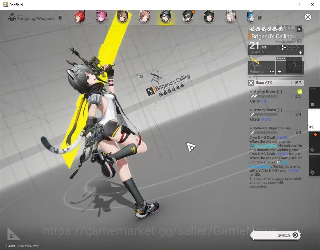 Arknights: Endfield Accounts ASIA|Ready Gacha|Lv53|Oro 13K|8SSR(5Limit)+22*6WEP image 6