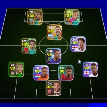 eFootball Accounts Legends & Iconic Players Android|Power 3055|Big Time Lionel Messi|3 Epic Diego Costa,Aubameyang,Rui