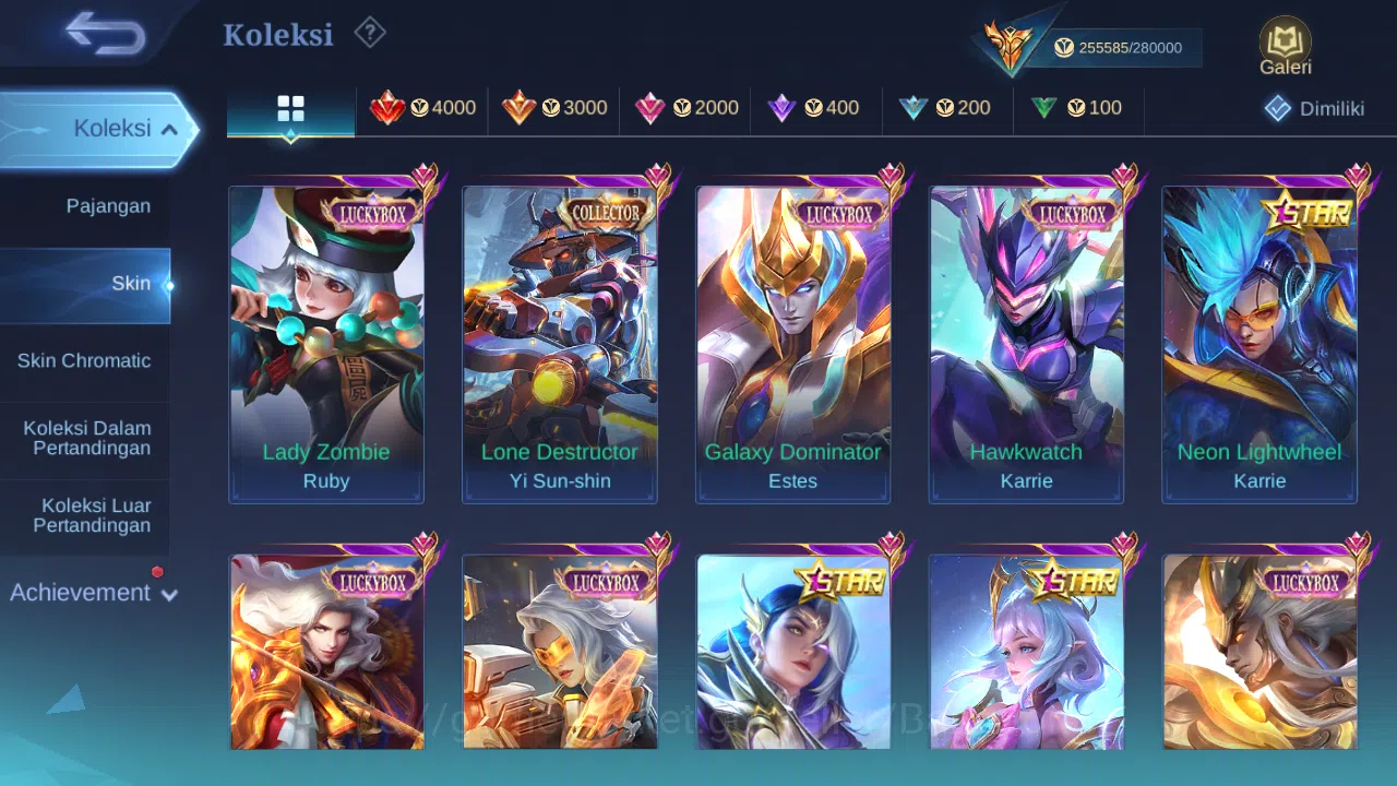 Mobile Legends: Bang Bang Accounts Hero 132 Skin 576 | Legend Miya, Franco, Lesley, V image 10