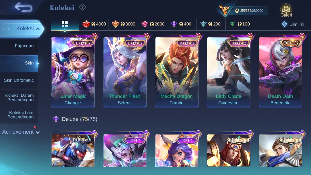 Mobile Legends: Bang Bang Accounts Hero 132 Skin 576 | Legend Miya, Franco, Lesley, V image 12