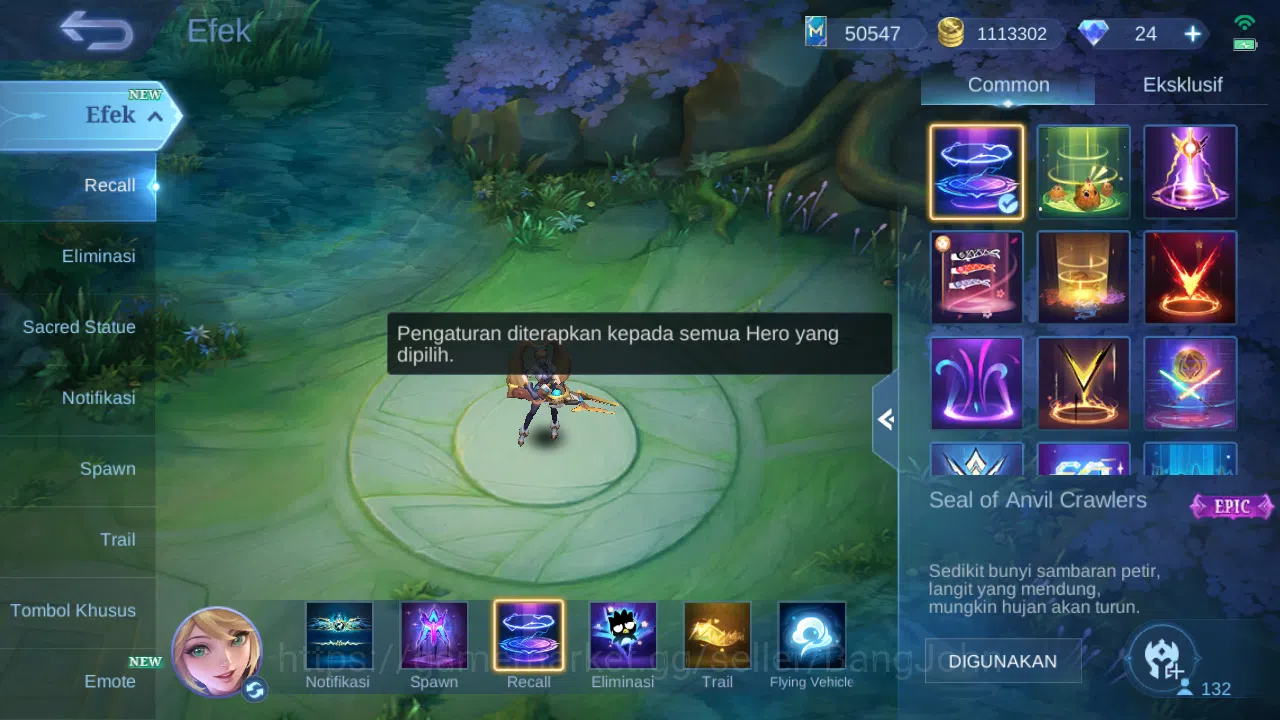 Mobile Legends: Bang Bang Accounts Hero 132 Skin 576 | Legend Miya, Franco, Lesley, V image 15