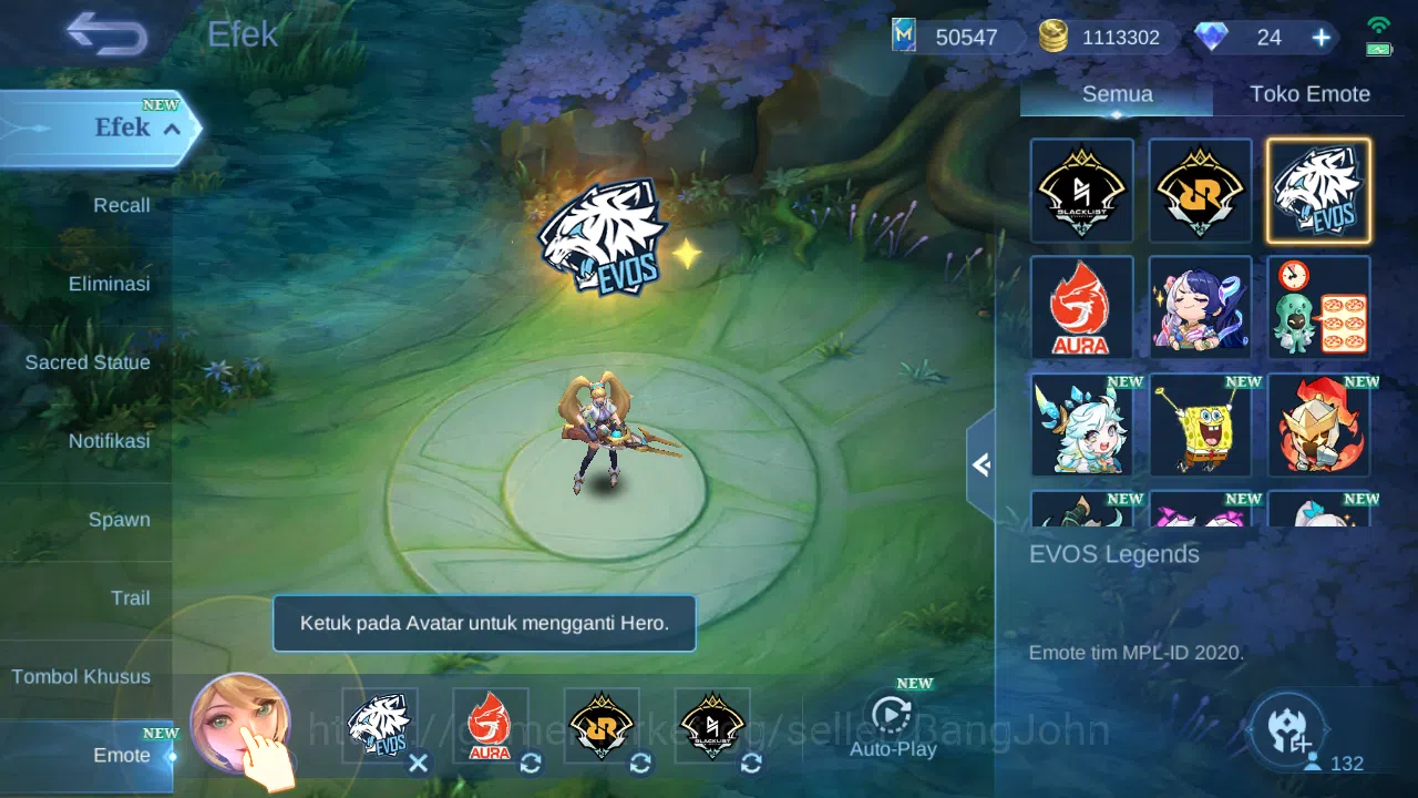 Mobile Legends: Bang Bang Accounts Hero 132 Skin 576 | Legend Miya, Franco, Lesley, V image 16