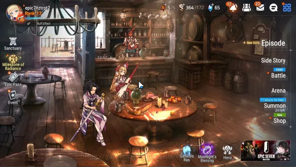Epic Seven Accounts GLOBAL Unverif|New Era|2 ML(Astromancer Elena,Stra image 1
