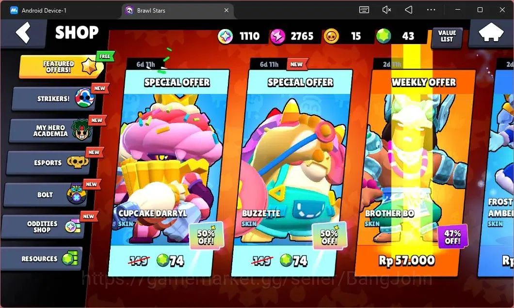 Brawl Stars Accounts Global | 506 Thropy|10 Brawler|2 Max Hypercharge(S image 4