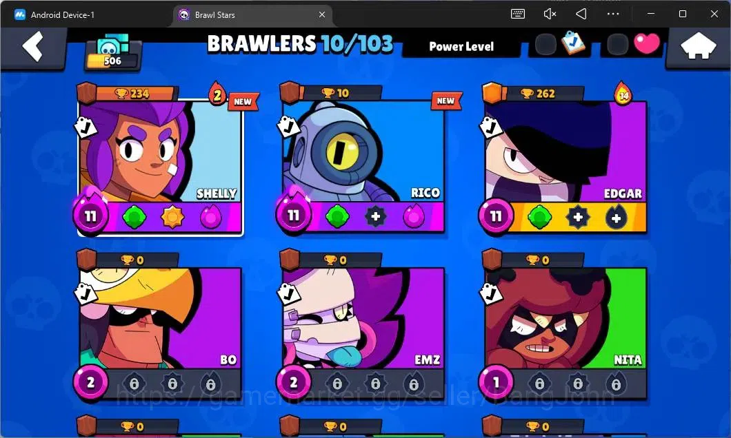 Brawl Stars Accounts Global | 506 Thropy|10 Brawler|2 Max Hypercharge(S image 5