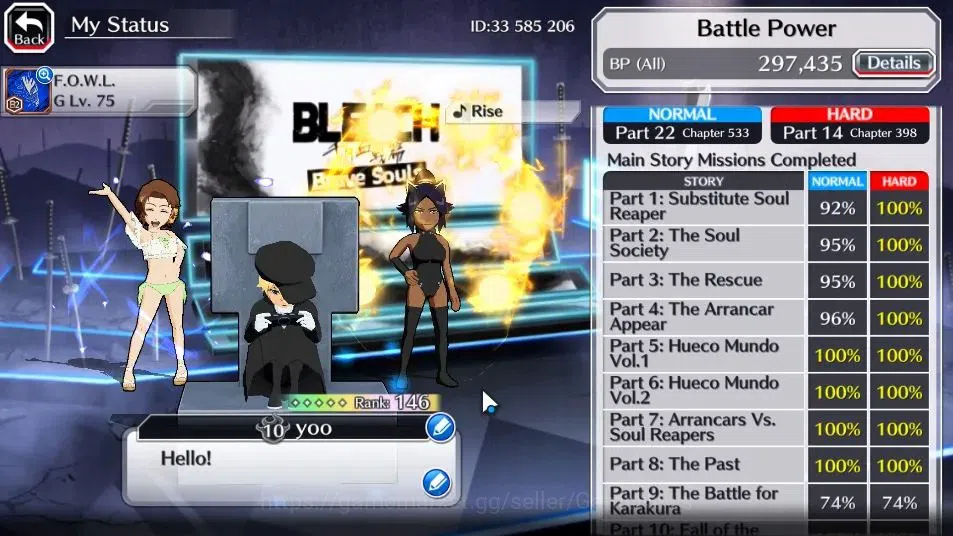 Bleach: Brave Souls Accounts [GLOBAL]30K Orb|TYBW26 Yukio,TYBW25 Yoruichi,SwimS image 4