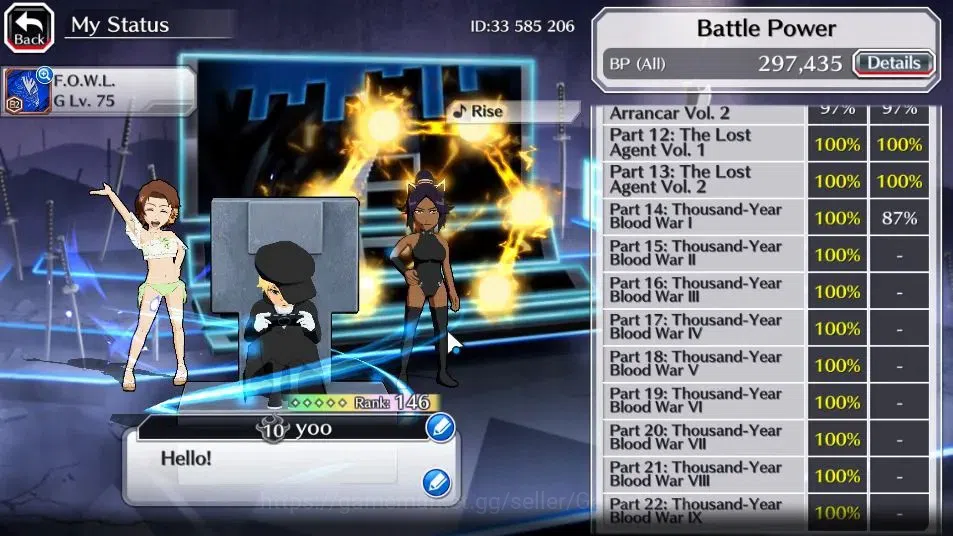 Bleach: Brave Souls Accounts [GLOBAL]30K Orb|TYBW26 Yukio,TYBW25 Yoruichi,SwimS image 5