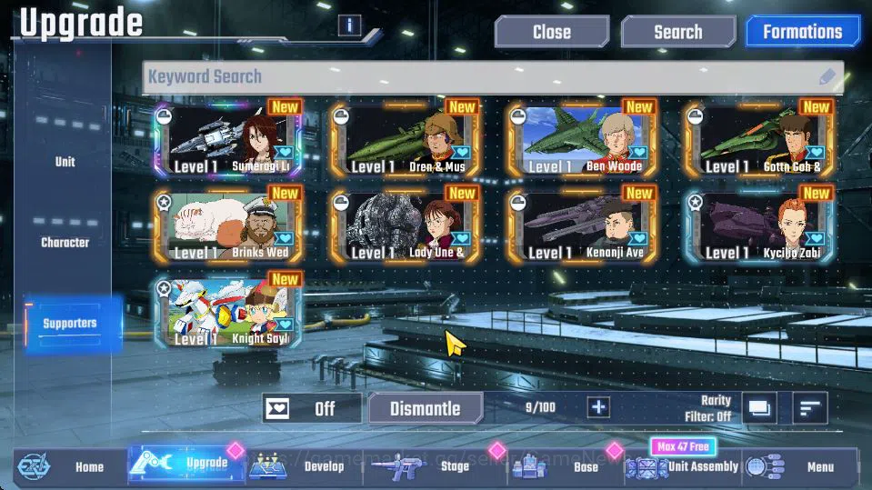 SD Gundam G Generation ETERNAL Accounts [Global]Rank 35|174K DM| 10 UR | Liu Bei Unicorn,UnicornDM,Striker Cust,Gundam 2