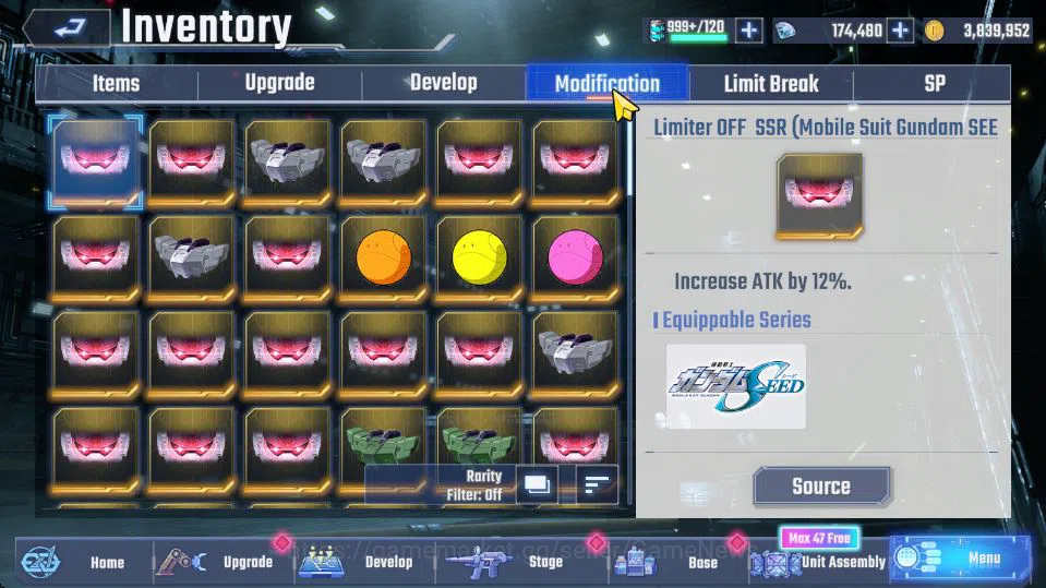SD Gundam G Generation ETERNAL Accounts [Global]Rank 35|174K DM| 10 UR | Liu Bei Unicorn,UnicornDM,Striker Cust,Gundam 7