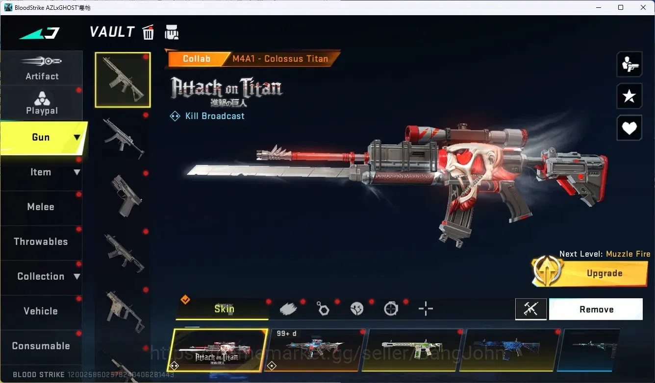 Blood Strike Accounts ASIA|Ultra Melee Scythe-LunaSlash|1 Evo Gun|4 Coll image 2