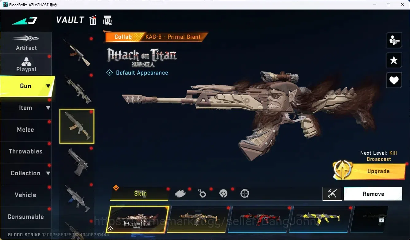 Blood Strike Accounts ASIA|Ultra Melee Scythe-LunaSlash|1 Evo Gun|4 Coll image 5
