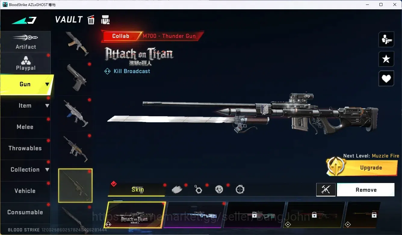 Blood Strike Accounts ASIA|Ultra Melee Scythe-LunaSlash|1 Evo Gun|4 Coll image 9