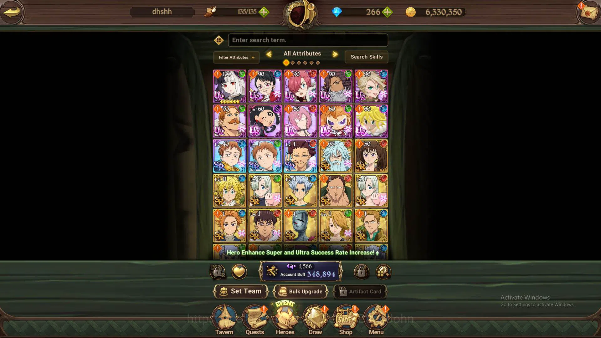 The Seven Deadly Sins: Grand Cross Accounts Others GLOBAL|Starter|DM 266|349k CC|4 UR ODk,Gowther,Chaos Arthur,DKM 2