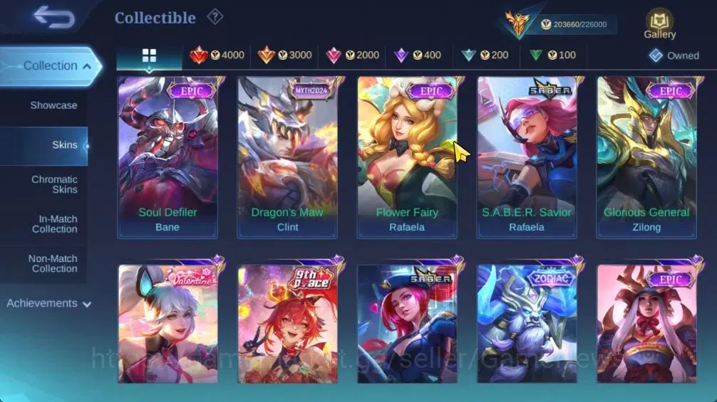 Mobile Legends: Bang Bang Accounts Hero 132|Skin 593|High Immo 126|Legend[Granger,Sab image 14