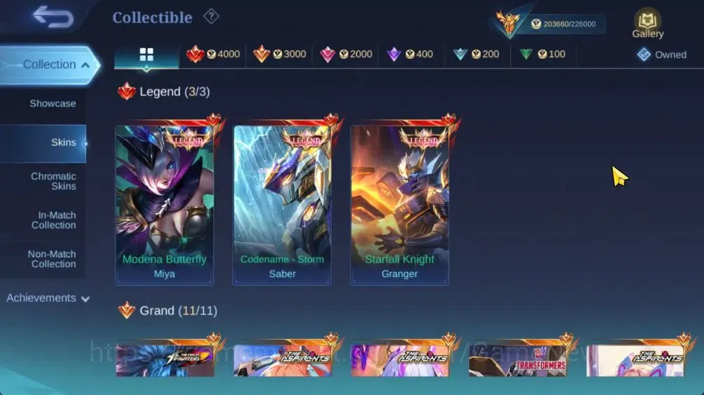 Mobile Legends: Bang Bang Accounts Hero 132|Skin 593|High Immo 126|Legend[Granger,Sab image 6