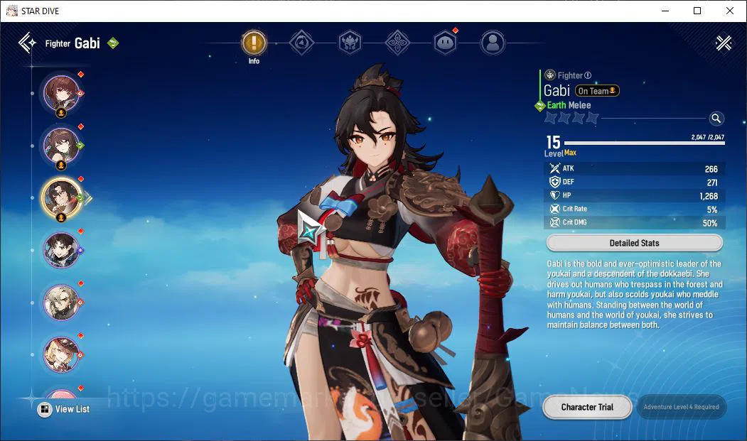 Mongil:Star Dive Accounts Global | Fresh Starter AL 3 | 1 SSR Meta - Gabi |  image 2