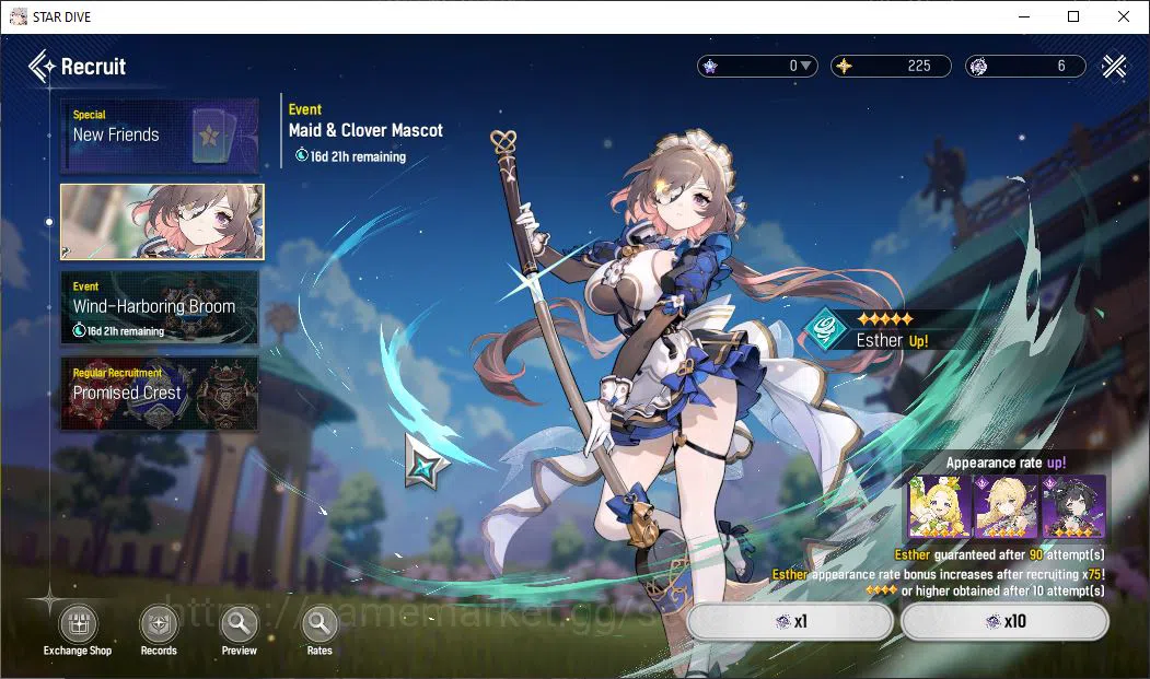 Mongil:Star Dive Accounts Global | Fresh Starter AL 3 | 1 SSR Meta - Gabi |  image 4
