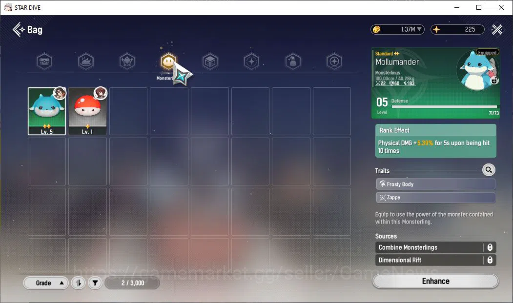 Mongil:Star Dive Accounts Global | Fresh Starter AL 3 | 1 SSR Meta - Gabi |  image 7