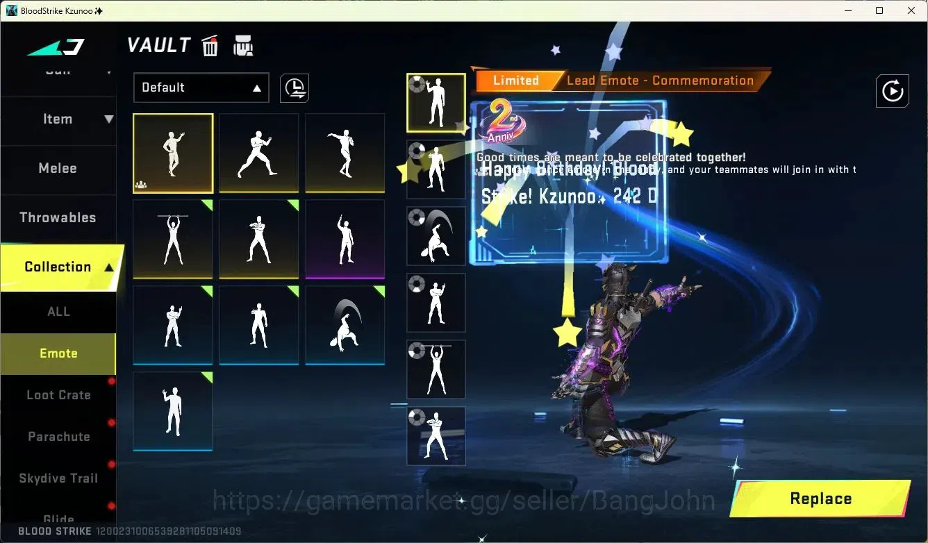 Blood Strike Accounts ASIA | 4 Collab Skins | 2 Limited Skins | 10 Legen image 12