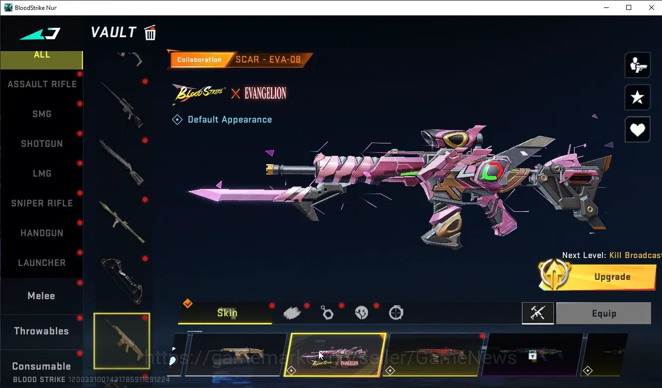 Blood Strike Accounts Asia|Collab EVA(Katya-Eva02,MCX-Eva00,Scar-Eva08)| image 8
