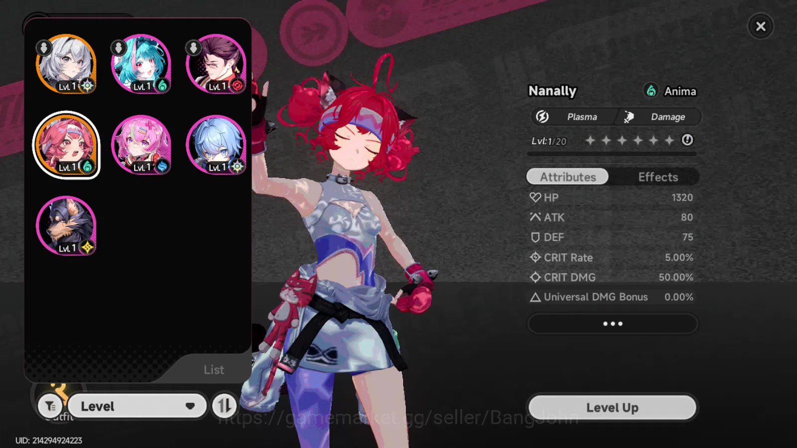 Neverness to Everness Accounts NA|Starter Lv3|1S Char NANALY SKIN+ 5A|MC Female|L image 7