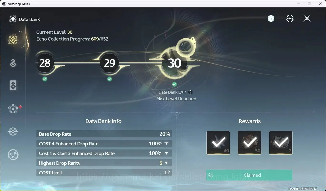 Wuthering Waves Accounts SEA|UL49 |Rank5|3 Char Limited [(Lucy R1,Cartethyi image 9
