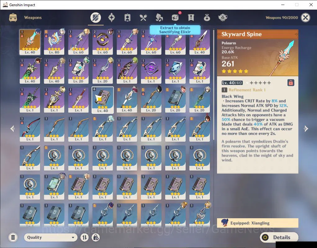 Genshin Impact Accounts ASIA|AR 43|3 Limited+1(*5Weapon)|Neuvillate,Xilone image 3