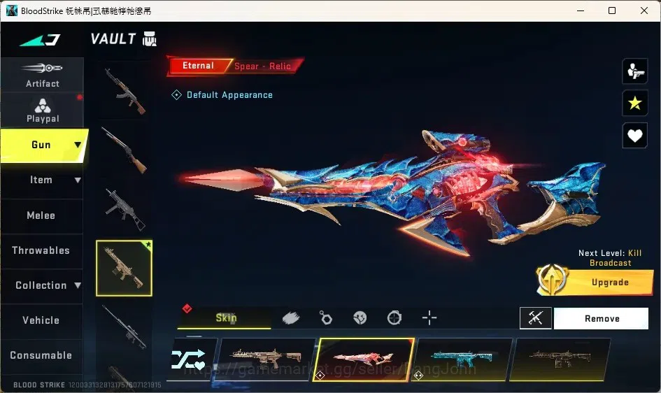 Blood Strike Accounts Collab Skin ASIA | 2 Eternal Guns | Collab Guns: 2 TR,2 7DS | 3 Ultra Guns | 8 Ultra Striker | 3 10
