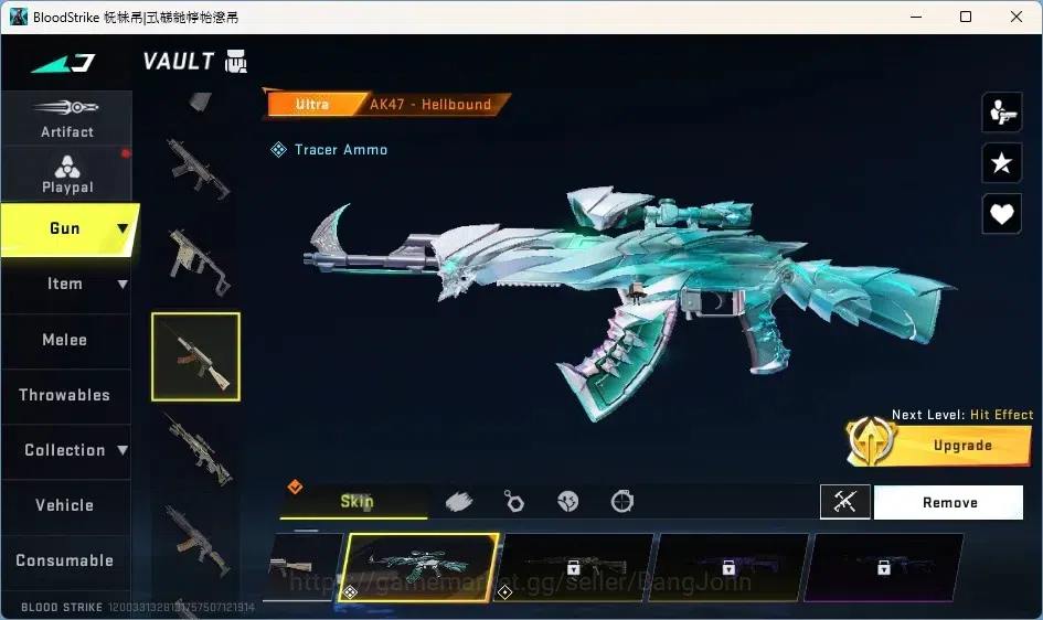 Blood Strike Accounts Collab Skin ASIA | 2 Eternal Guns | Collab Guns: 2 TR,2 7DS | 3 Ultra Guns | 8 Ultra Striker | 3 2