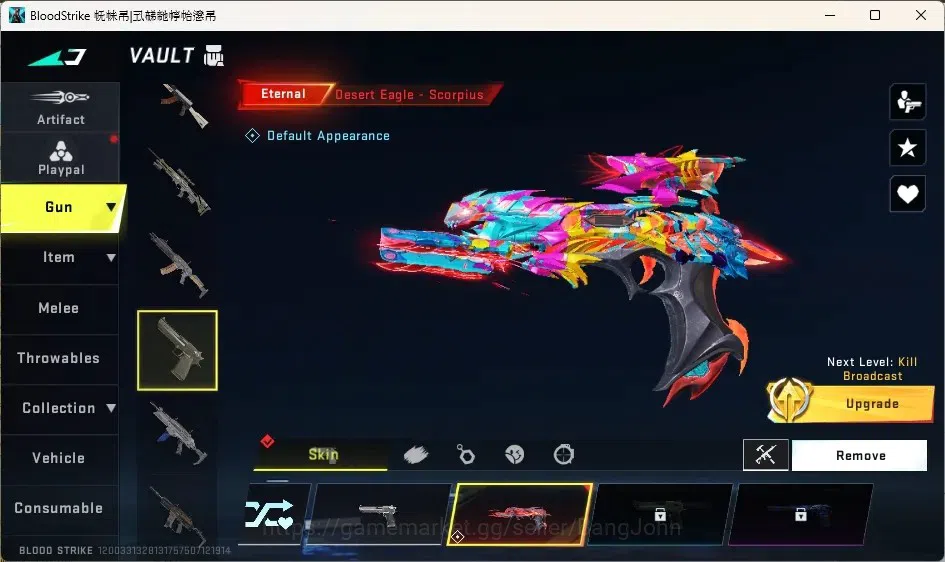 Blood Strike Accounts Collab Skin ASIA | 2 Eternal Guns | Collab Guns: 2 TR,2 7DS | 3 Ultra Guns | 8 Ultra Striker | 3 3
