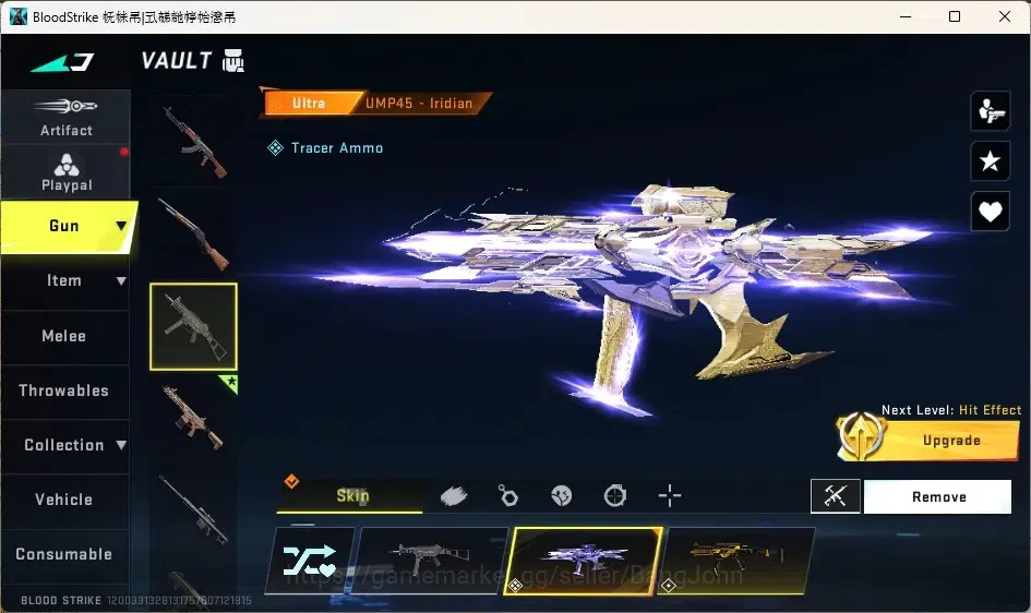 Blood Strike Accounts Collab Skin ASIA | 2 Eternal Guns | Collab Guns: 2 TR,2 7DS | 3 Ultra Guns | 8 Ultra Striker | 3 9