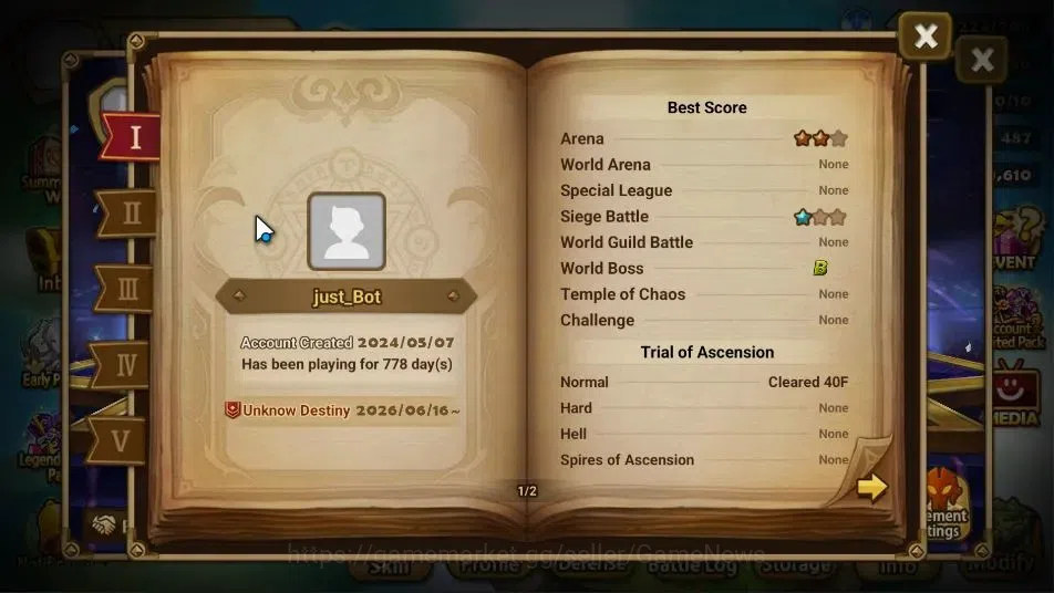 Summoners War: Sky Arena Accounts EUROPE Lv 42|1 LD[51LV3R]|16 Total NB5[Savannah,Ri image 3