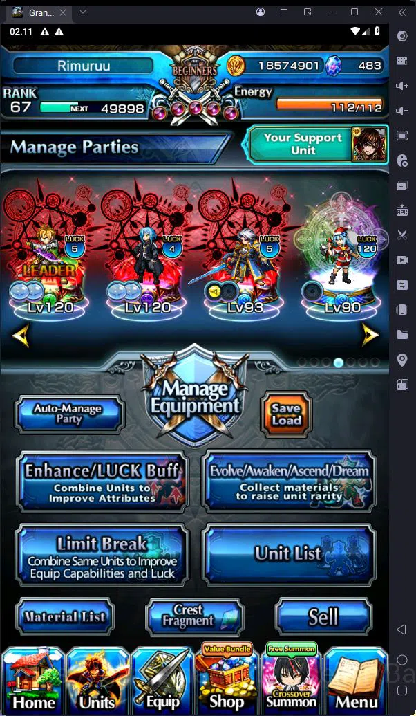 Grand Summoners Accounts [GLOBAL] Rank 67 | 10 Ascend | Ult Paladin Roy TW  image 11