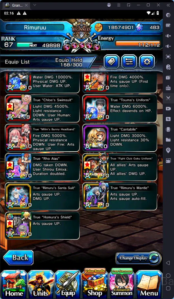 Grand Summoners Accounts [GLOBAL] Rank 67 | 10 Ascend | Ult Paladin Roy TW  image 8