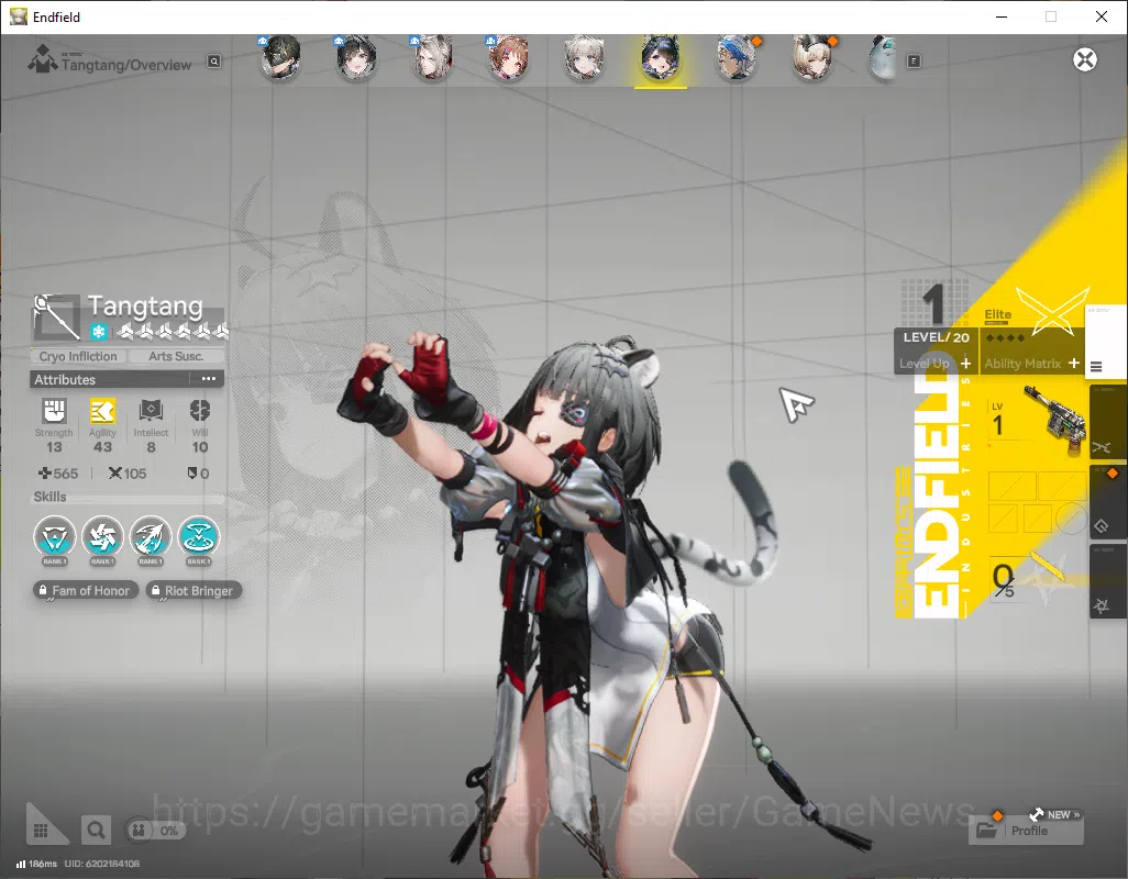 Arknights: Endfield Accounts NA/EU|Starter|Lv 8|3 SSR(1Limited)+7(*6WP)|[Tang t image 3