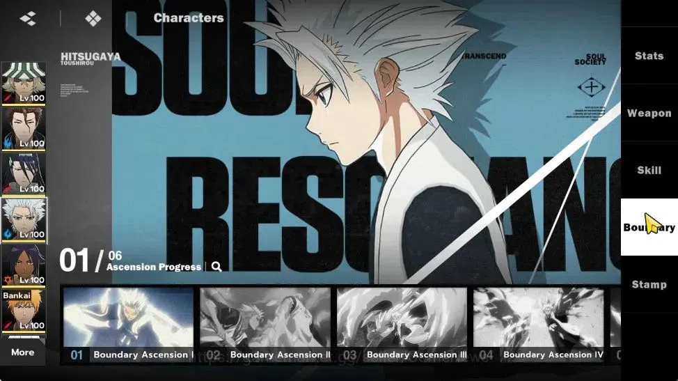 BLEACH: Soul Resonance Accounts NuverseSEA|LV78|15 SSR[AizenB5,ByakuB3,ToshiroB1,I image 17