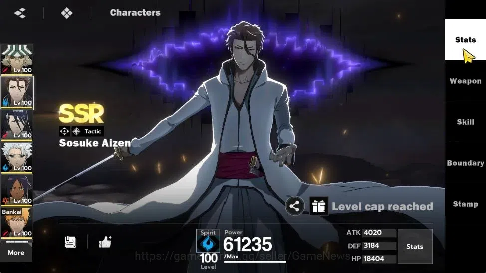 BLEACH: Soul Resonance Accounts NuverseSEA|LV78|15 SSR[AizenB5,ByakuB3,ToshiroB1,I image 7
