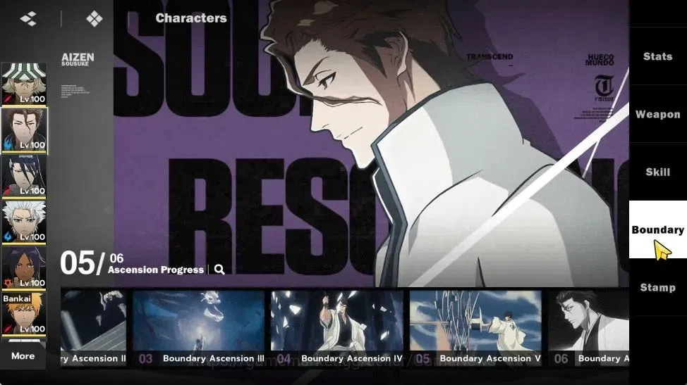 BLEACH: Soul Resonance Accounts NuverseSEA|LV78|15 SSR[AizenB5,ByakuB3,ToshiroB1,I image 9