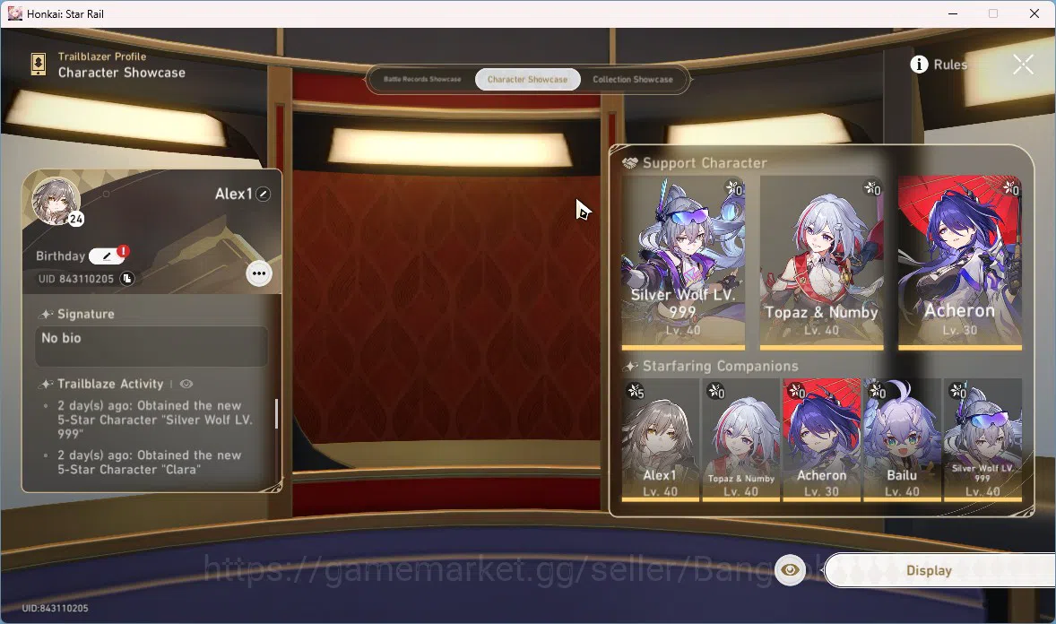 Honkai Star Rail Accounts ASIA | TL 24 | 2 Limit | Silver Wolf Lvl 999 | Ach image 2