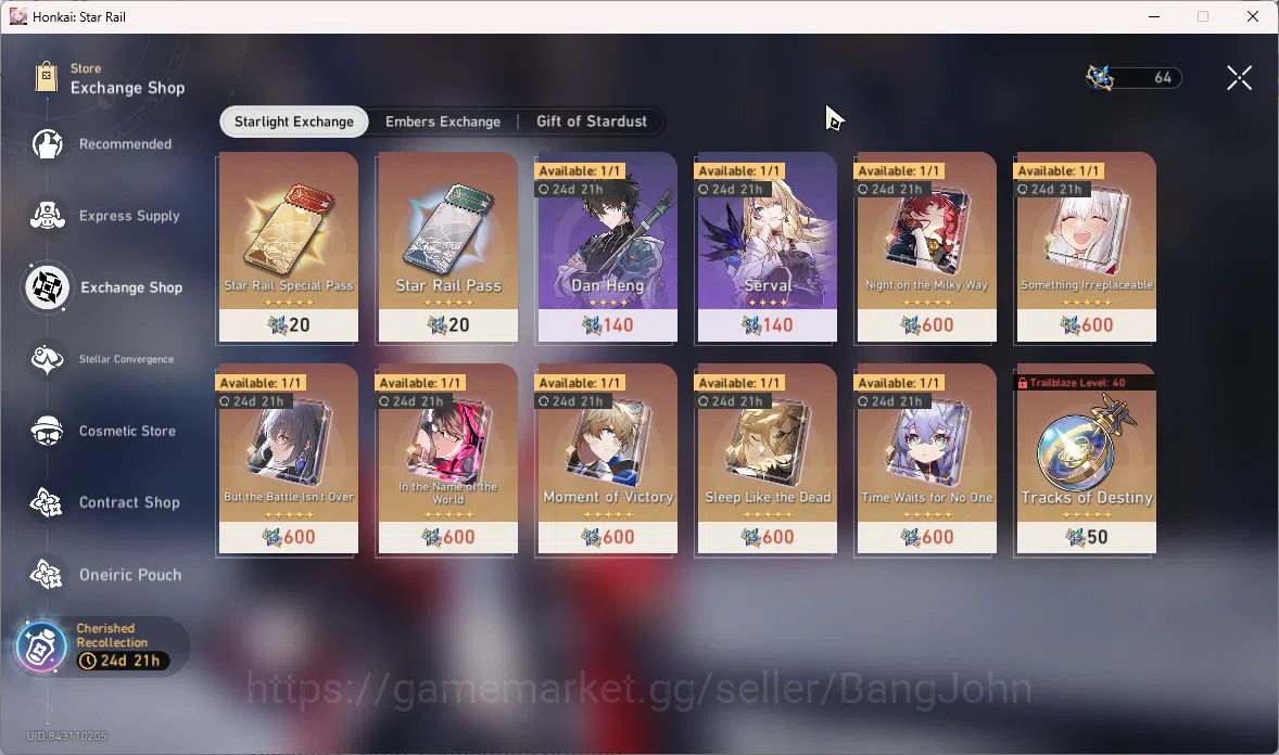 Honkai Star Rail Accounts ASIA | TL 24 | 2 Limit | Silver Wolf Lvl 999 | Ach image 8